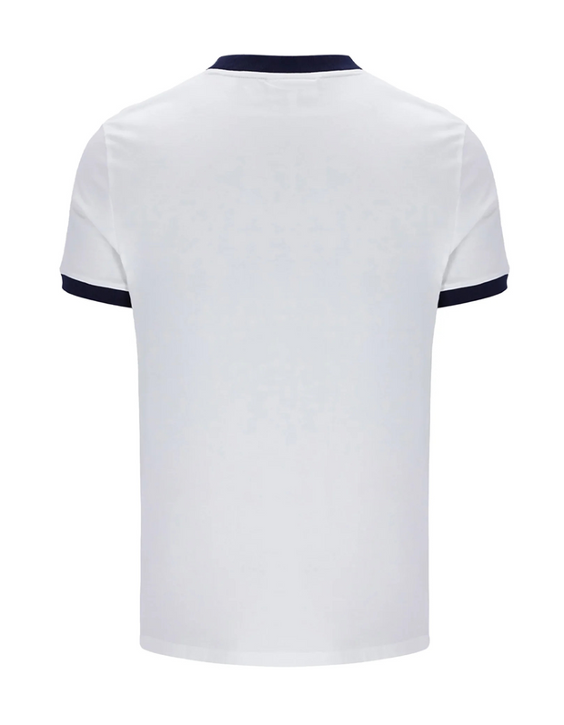 Sergio Tacchini Super MK2 T-Shirt in White / Adrenaline Rush