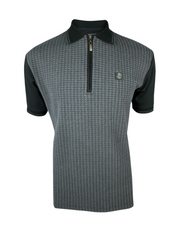 Trojan Textured 8973 Polo in Black