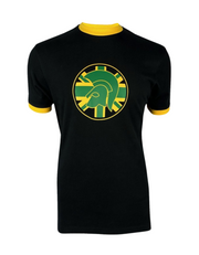 Trojan 1046 Flag T-Shirt in Jamaica Black