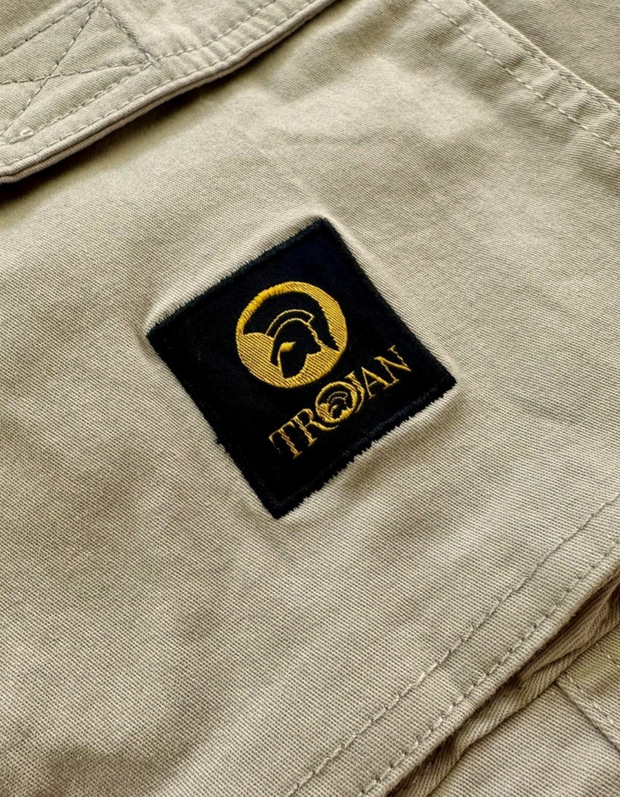 Trojan 1049 Cargo Shorts in Stone