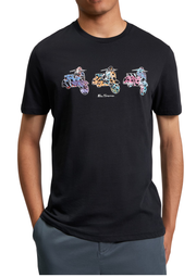 Ben Sherman Scooter Spray T-Shirt in Black