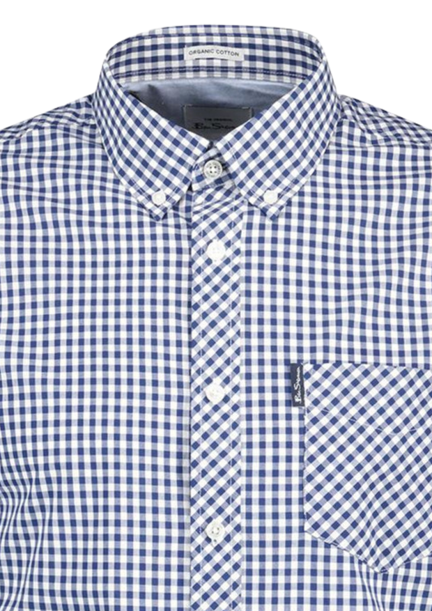Ben Sherman Signature Gingham Shirt in Dark Blue