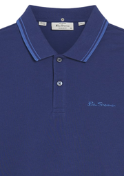 Ben Sherman Signature Pique Polo in Persian Blue