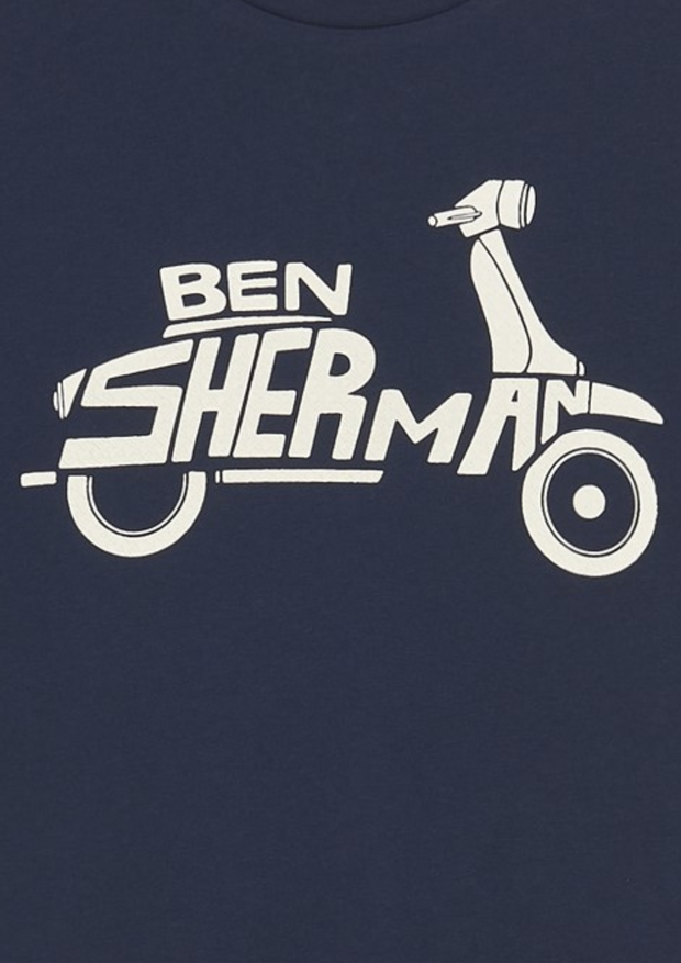 Ben Sherman Scooter T-Shirt in Dark Navy
