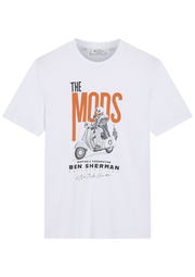 Ben Sherman Mods Poster T-Shirt in White