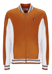 Fila Settanta Track Top in Pumpkin Spice / Gardenia / Black