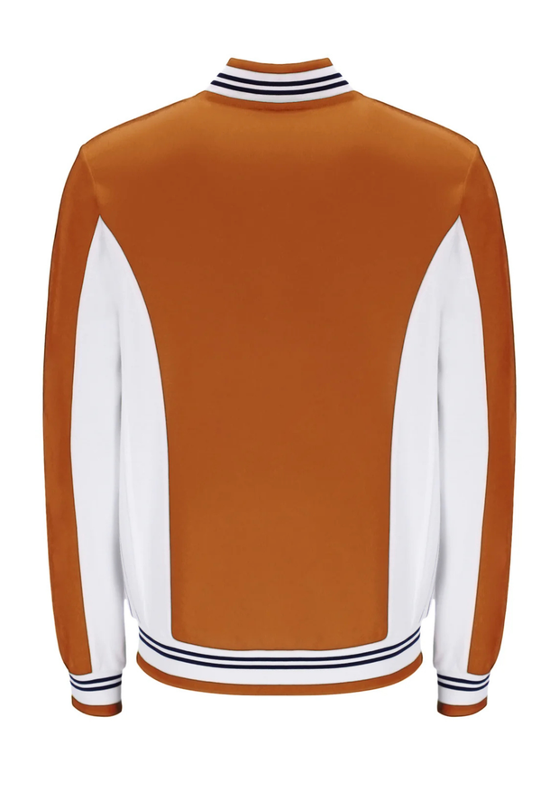 Fila Settanta Track Top in Pumpkin Spice / Gardenia / Black