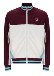 Fila Tiebreaker Track Top in Fig / Gardenia / Milky Blue