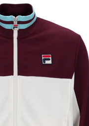 Fila Tiebreaker Track Top in Fig / Gardenia / Milky Blue