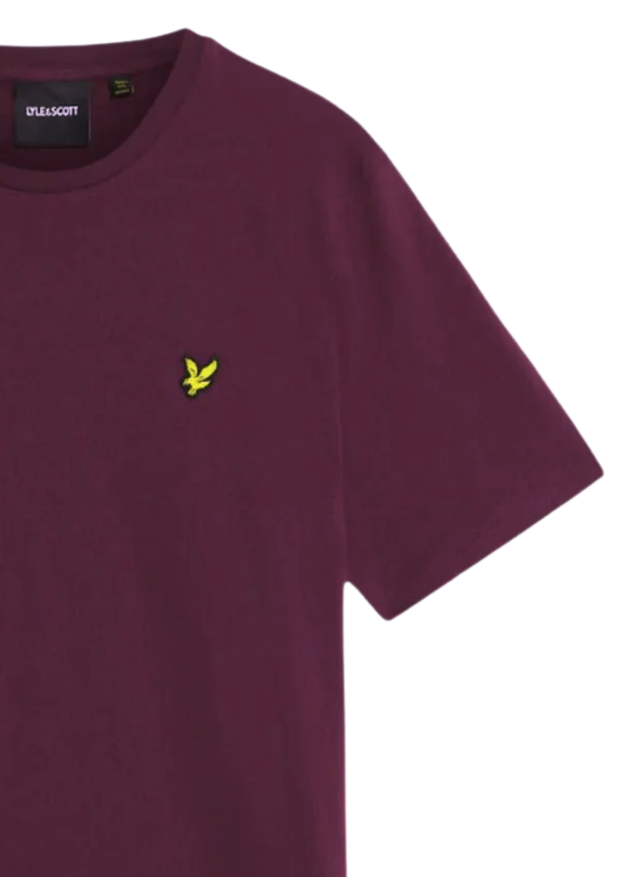 Lyle & Scott Plain T-Shirt in Weavers Claret