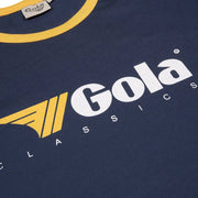 Gola Ringer T-Shirt in Navy / Gold