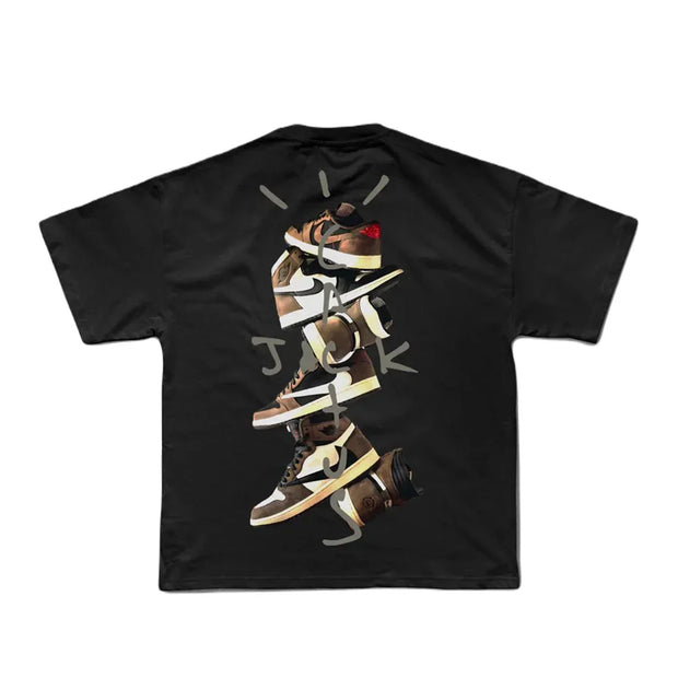 Miracles Air Cactus T-Shirt in Black