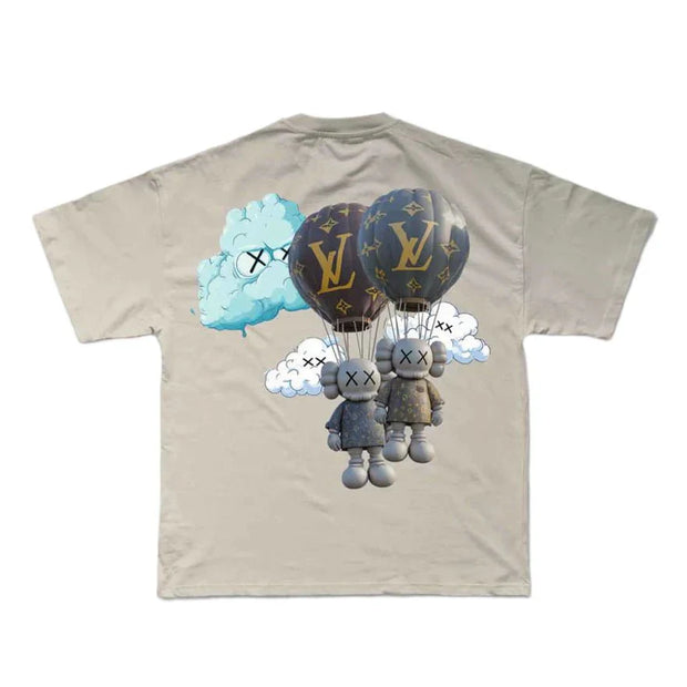 Miracles Balloon T-Shirt in Stone