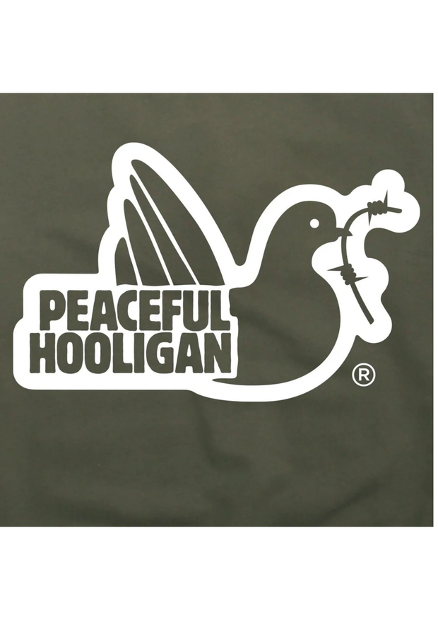 Peaceful Hooligan Outline T-Shirt in Khaki