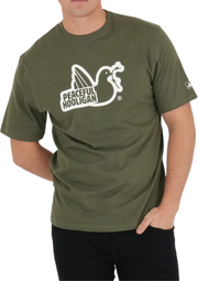 Peaceful Hooligan Outline T-Shirt in Khaki