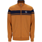 Sergio Tacchini Damarindo Track Top in Pumpkin Spice / Maritime Blue