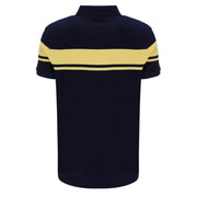 Sergio Tacchini Young Line Polo in Maritime Blue/Lemon Drop