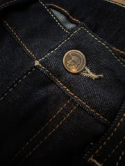 Trojan Zip Fly Stretch Straight Leg Badged Jean