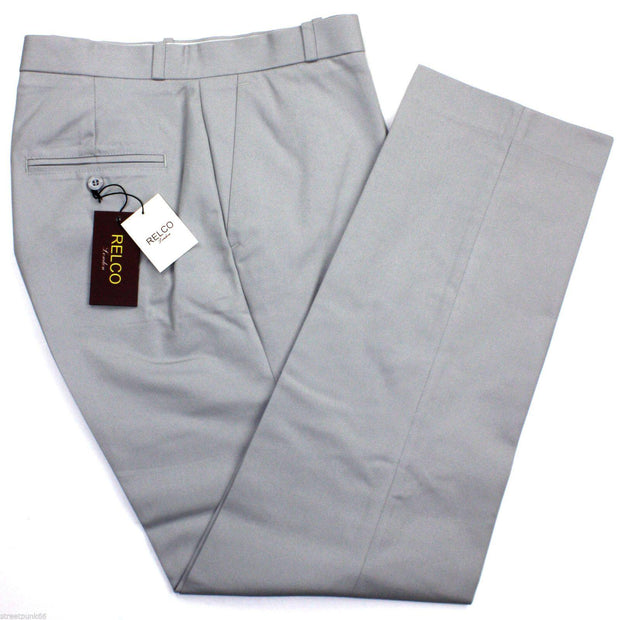 Sta-Prest Trousers Silver Grey