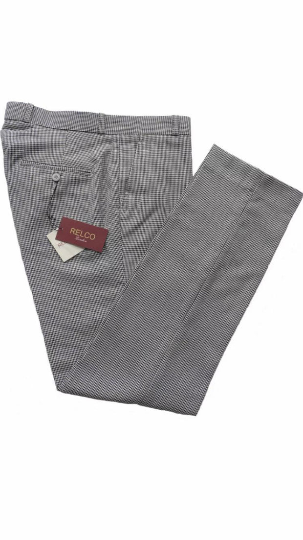 Relco - Sta-Prest Trousers Dogtooth - Rat Race Margate