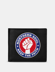 Northern Soul Black Leather Wallet